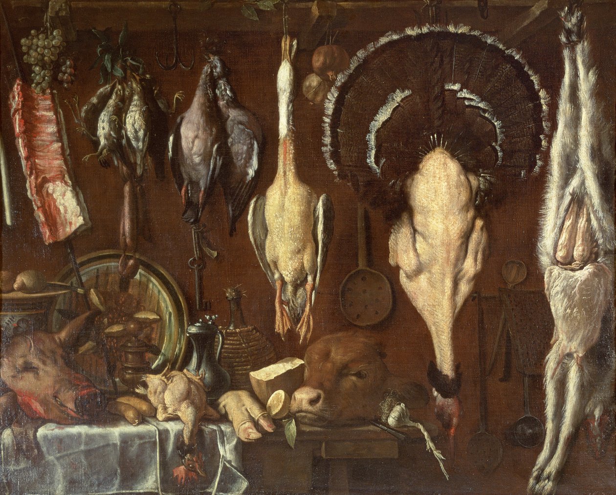 Stillleben einer Metzgertheke, 1621 von Jacopo Chimenti Empoli