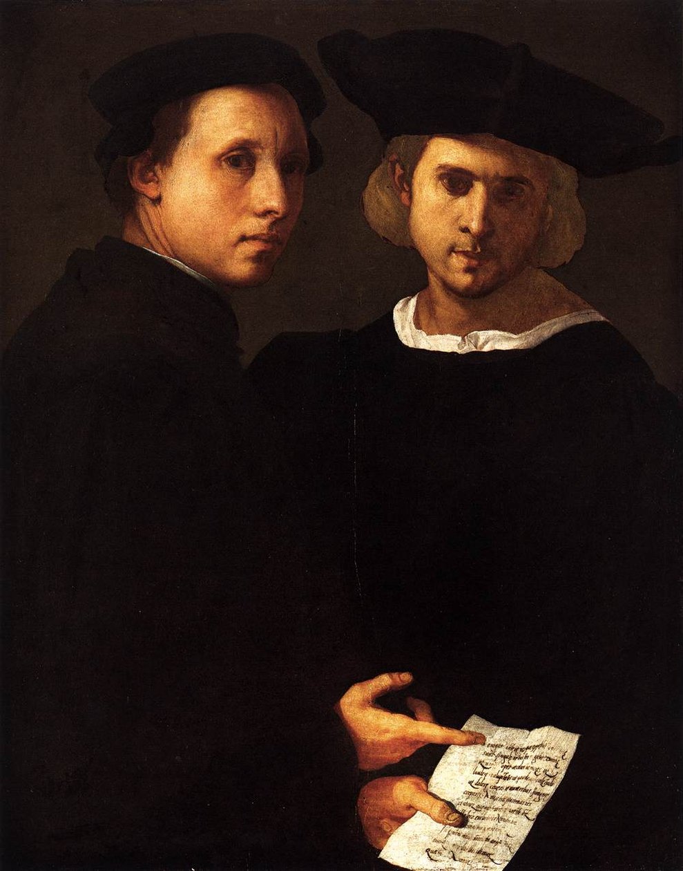 Porträt von zwei Freunden von Jacopo Pontormo