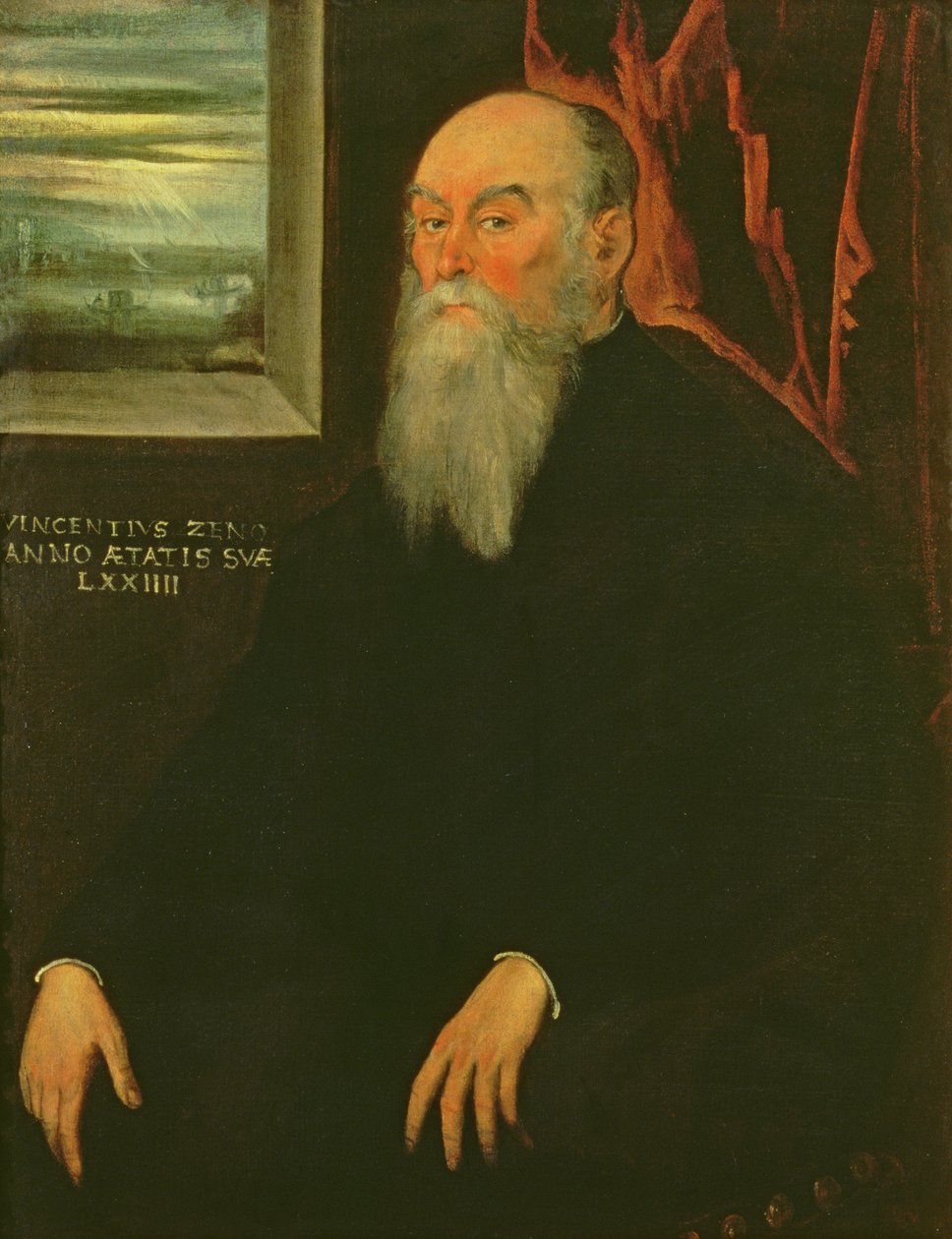 Porträt von Vincenzo Zeno von Jacopo Robusti Tintoretto