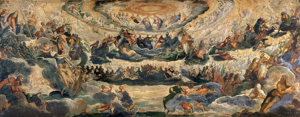 Studie für das Paradies von Jacopo Robusti Tintoretto