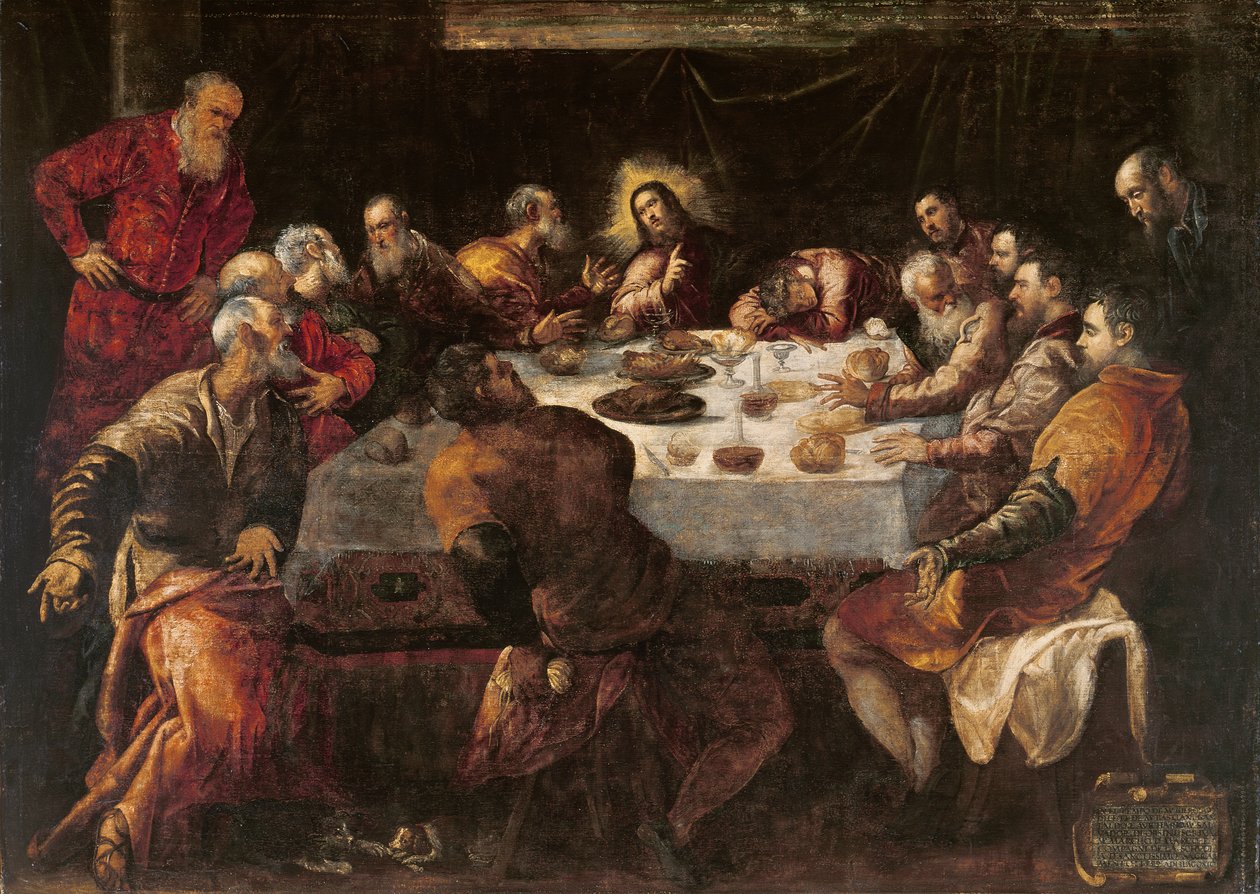 Das letzte Abendmahl von Jacopo Robusti Tintoretto