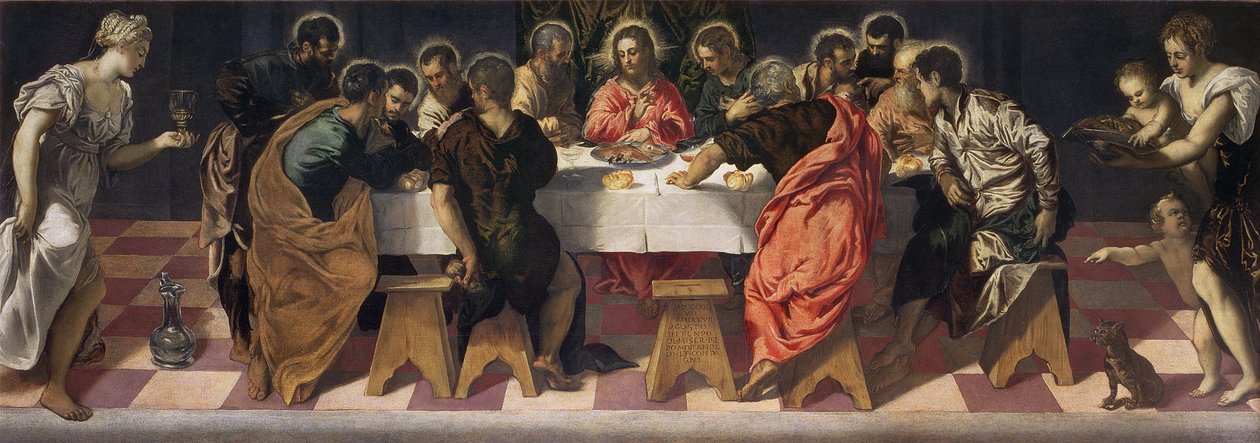 Das letzte Abendmahl von Jacopo Robusti Tintoretto
