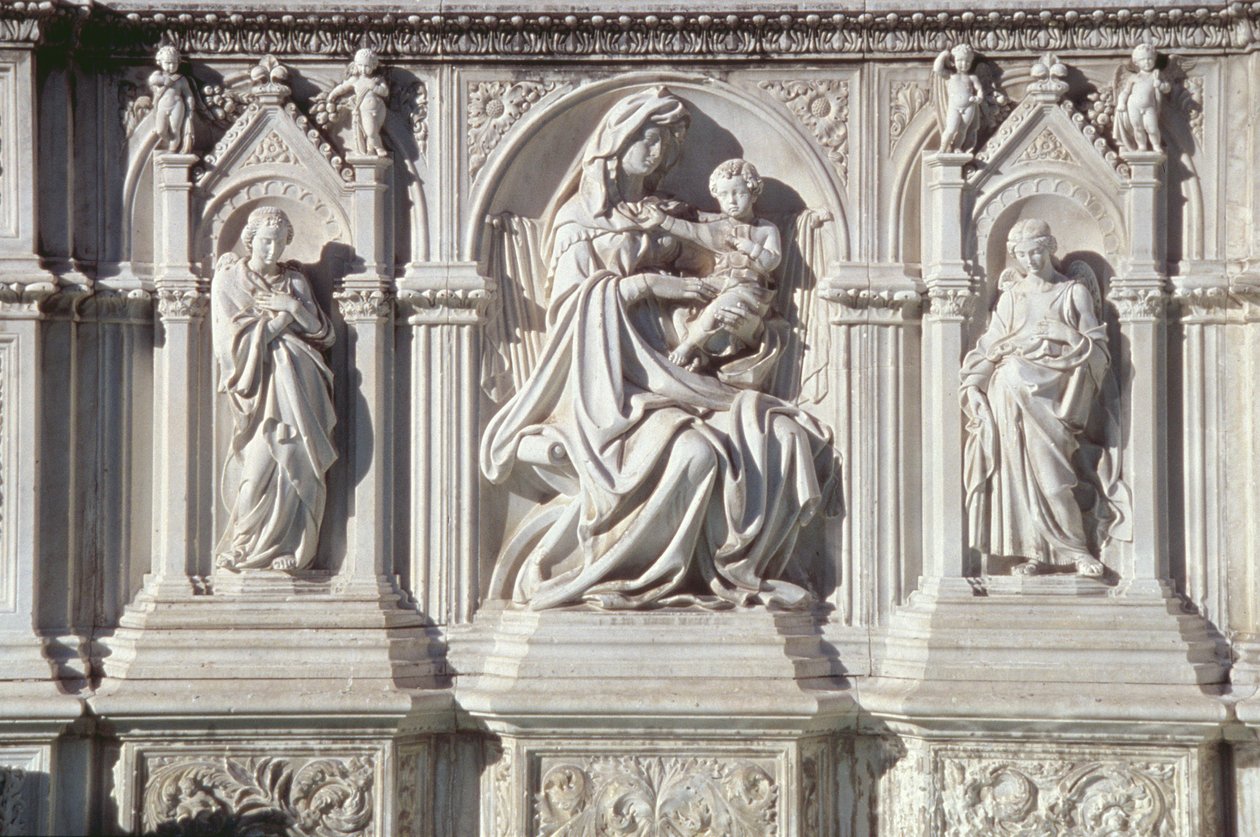 Fonte Gaia (Marmor) (Detail) von Jacopo della Quercia