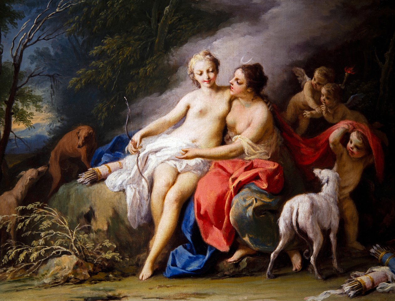 Jupiter und Kallisto von Jacopo Amigoni