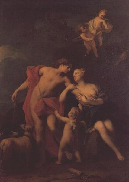 Venus und Adonis, ca. 1740 von Jacopo Amigoni