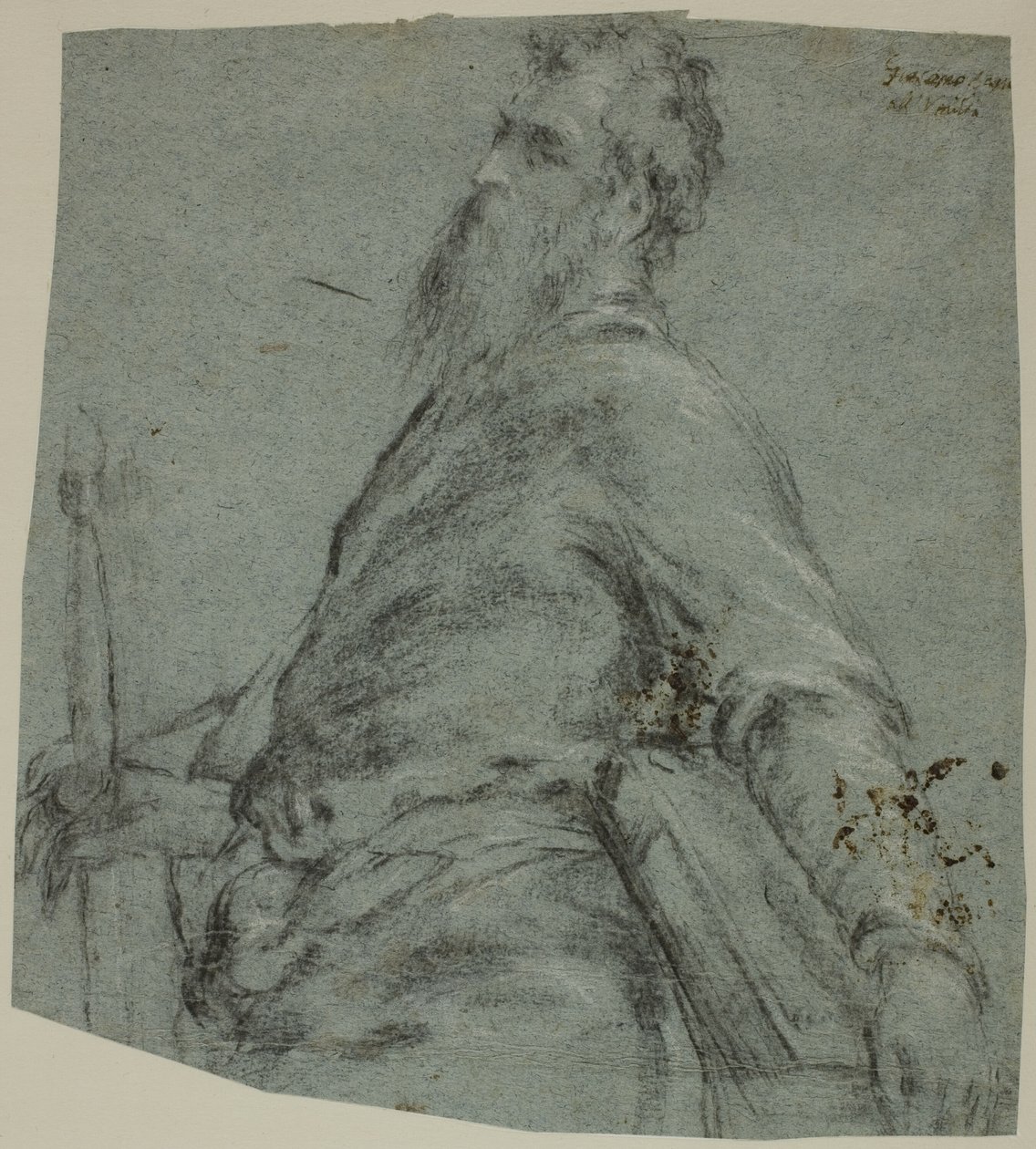 Halbfigur-Studie für den Heiligen Paulus von Jacopo Bassano
