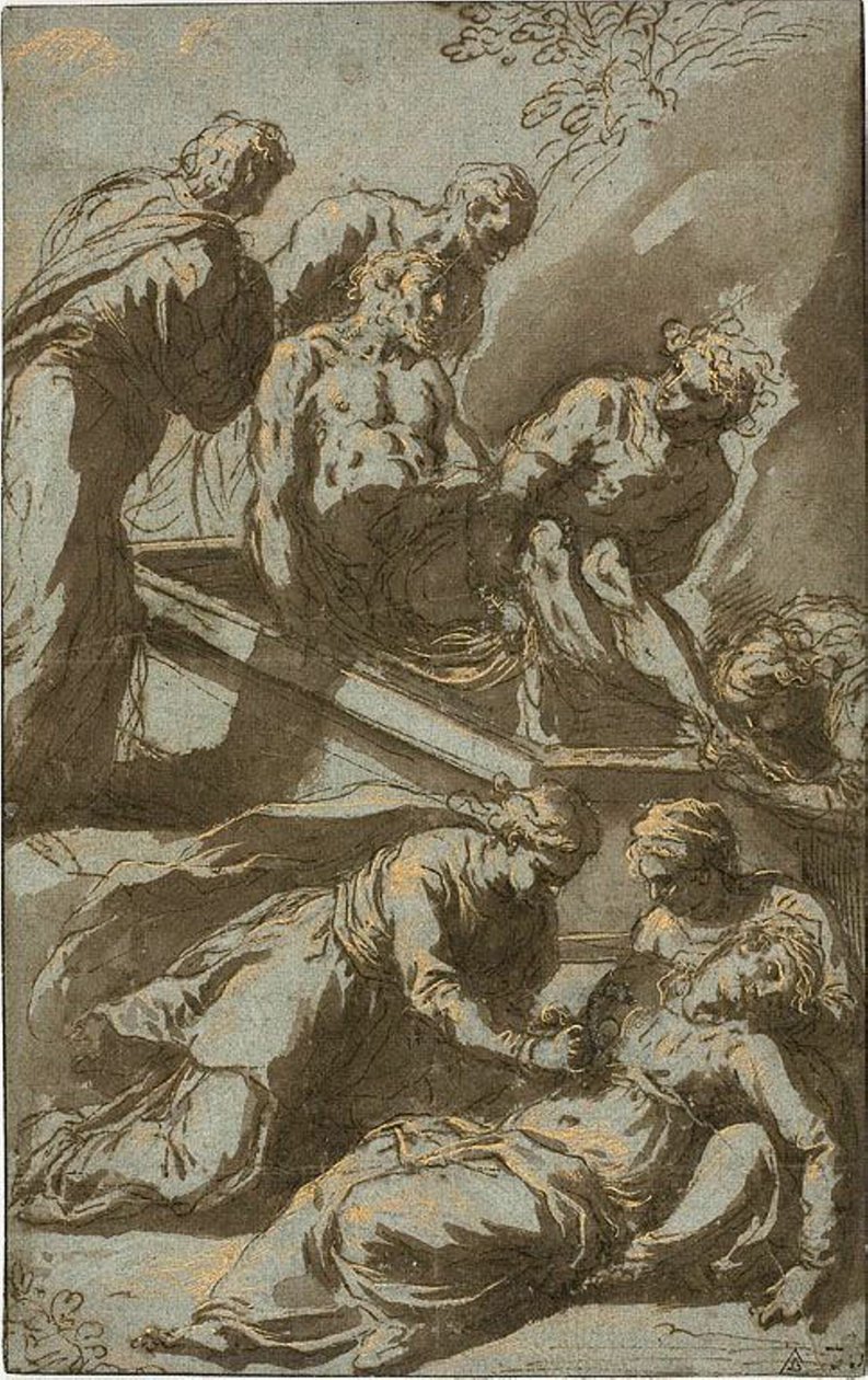Die Grablegung Christi von Jacopo Palma il Giovane