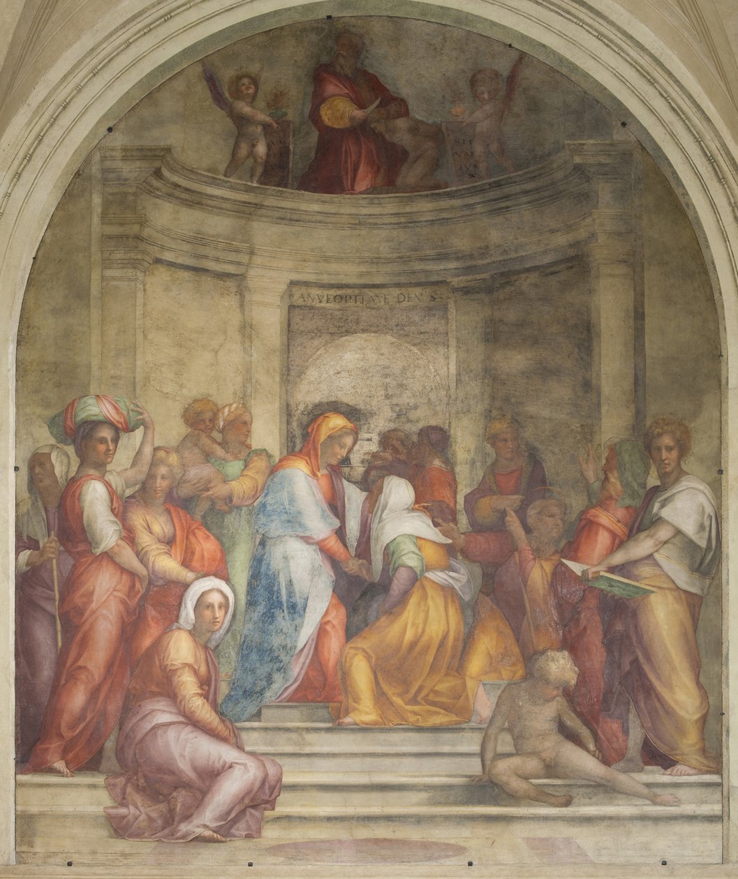 Die Heimsuchung von Jacopo Pontormo