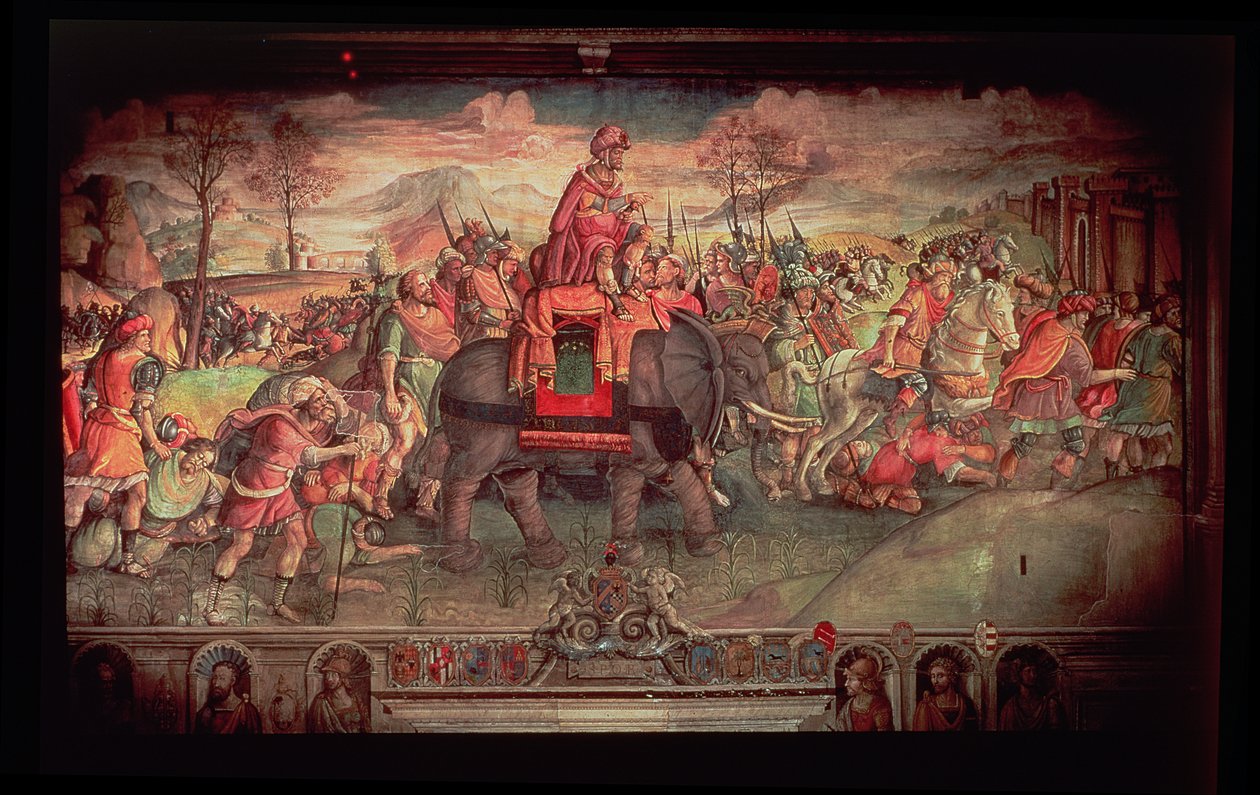 Hannibal überquert die Alpen von Jacopo Ripanda