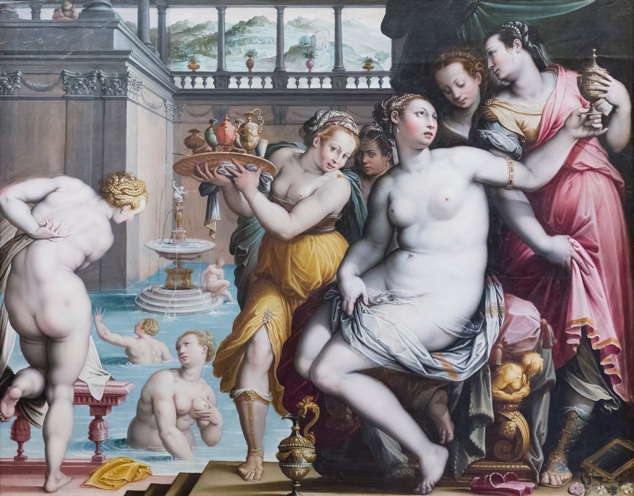 Bathseba im Bade von Jacopo Zucchi