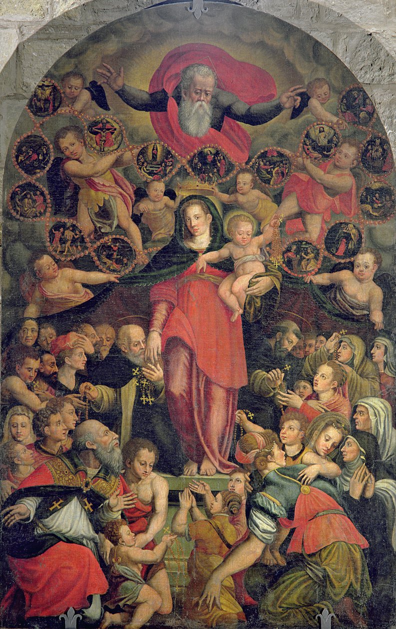 Madonna des Rosenkranzes, ca. 1569 von Jacopo Zucchi