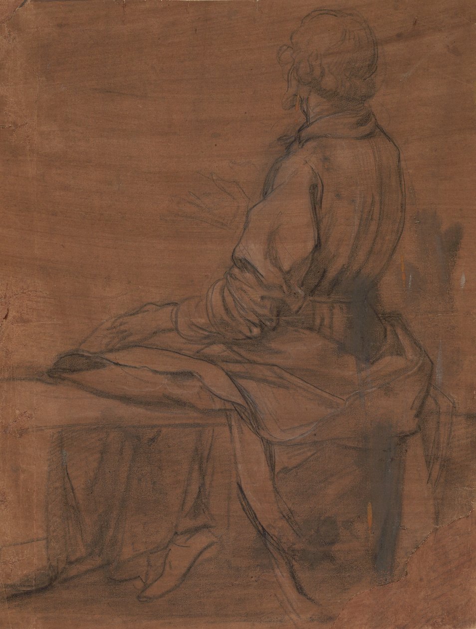 Sitzender Mann von hinten gesehen von Jacopo da Empoli