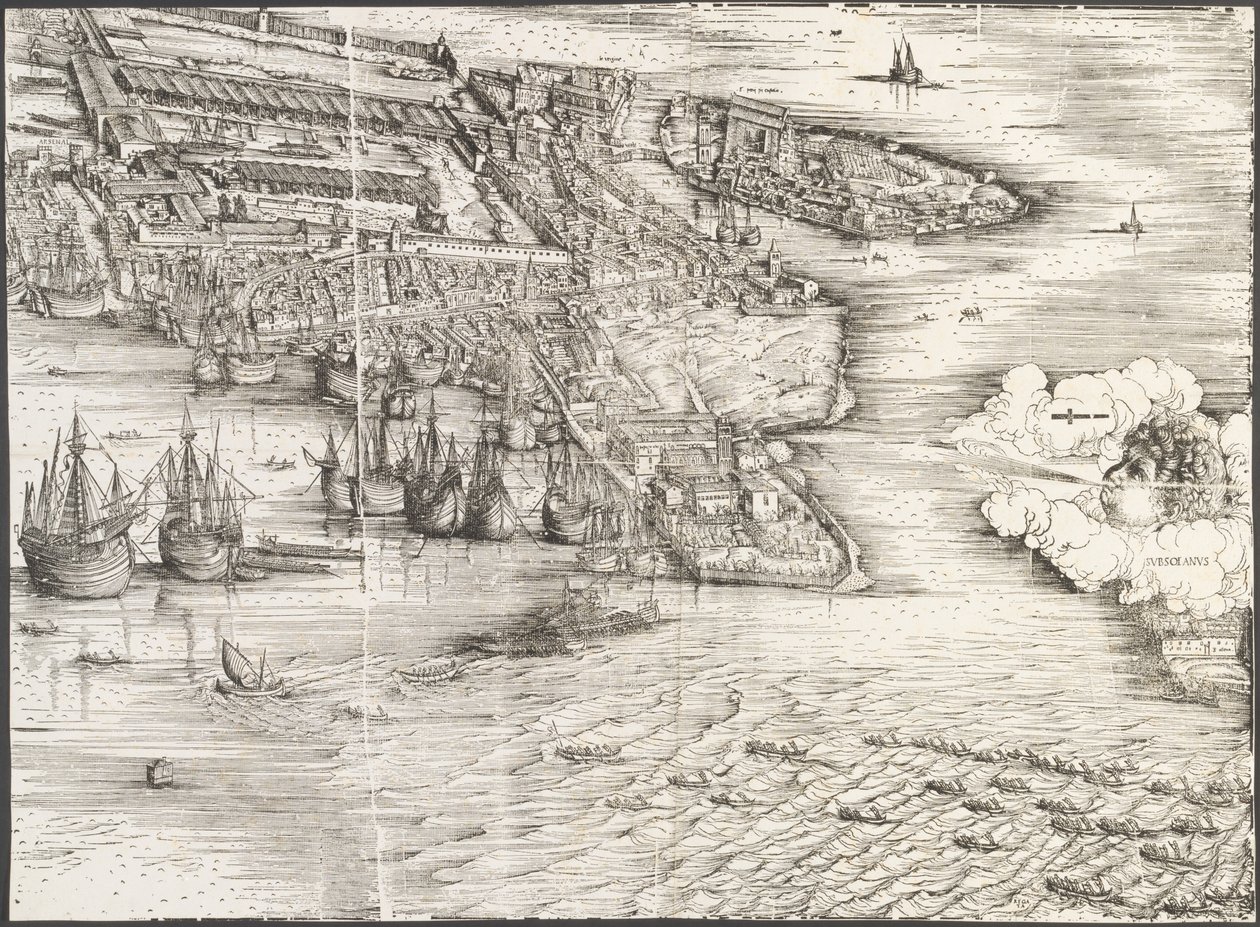 Ansicht von Venedig [unterer rechter Block] von Jacopo de
