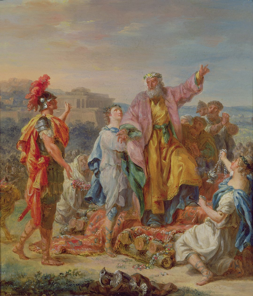 Landschaft mit klassischen Figuren von Jacques Antoine Beaufort