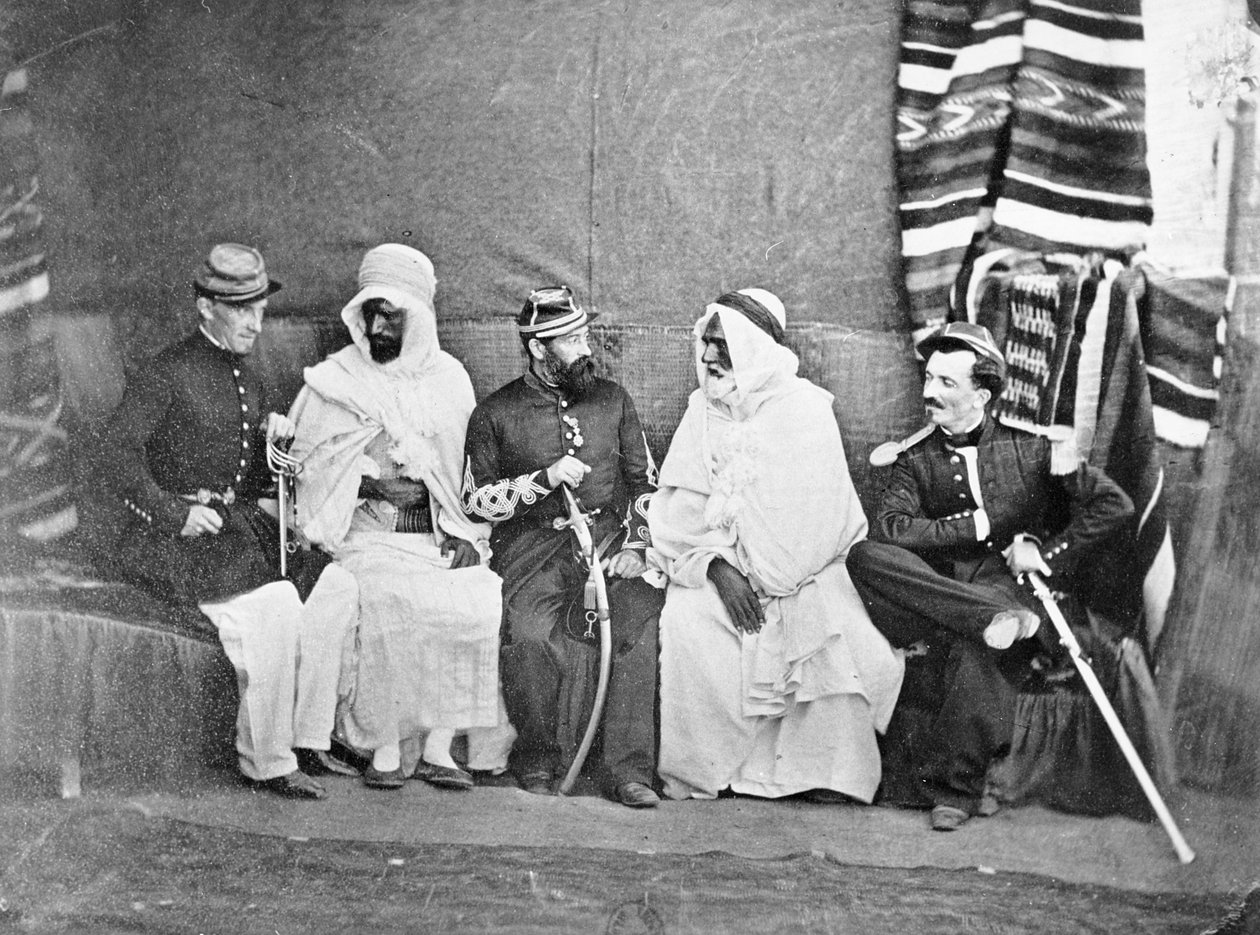 Das Bureau Arabe von Oran, ca. 1860-70 von Jacques Antoine Moulin
