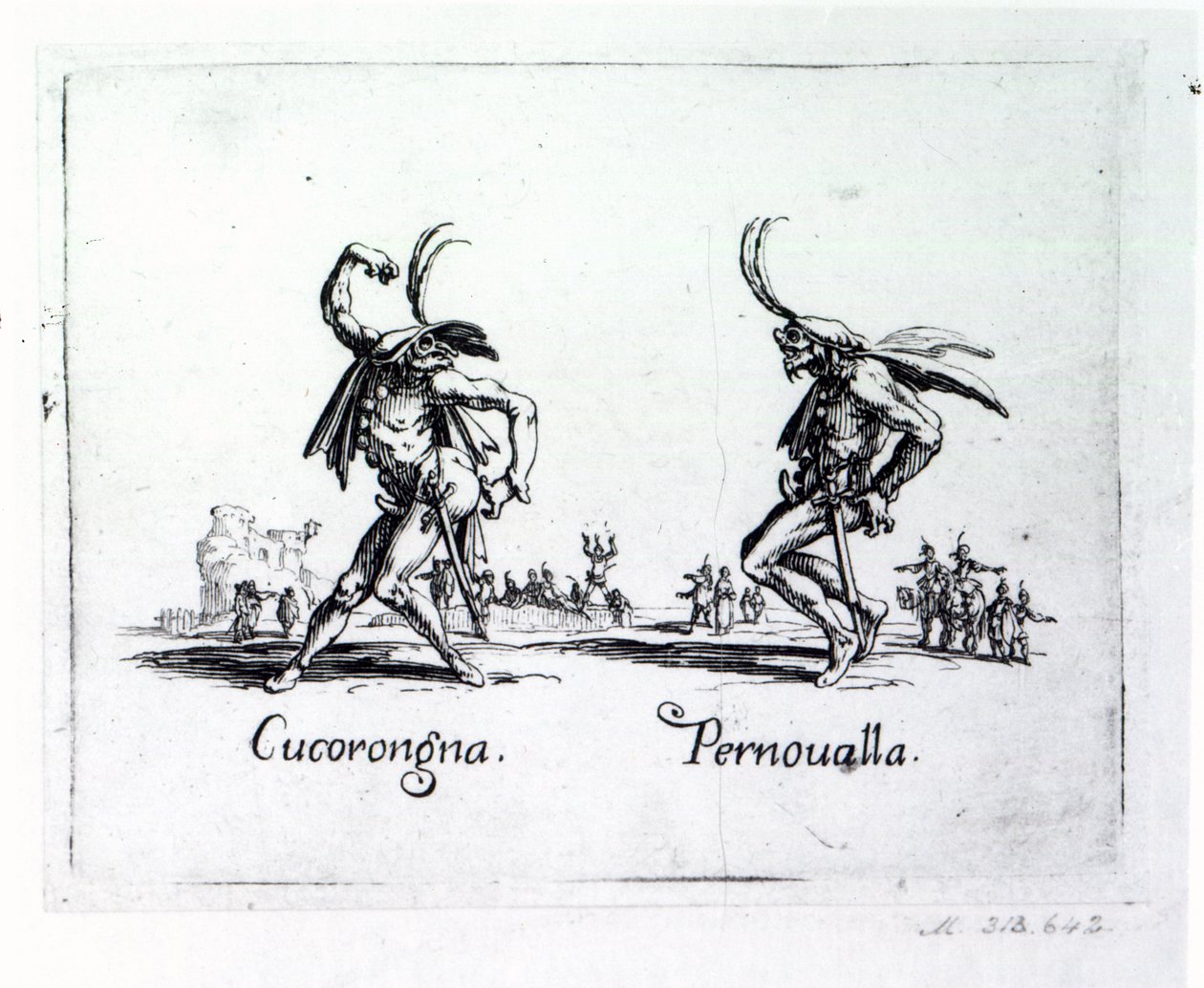 Balli de Sfessania, ca. 1622 von Jacques Callot