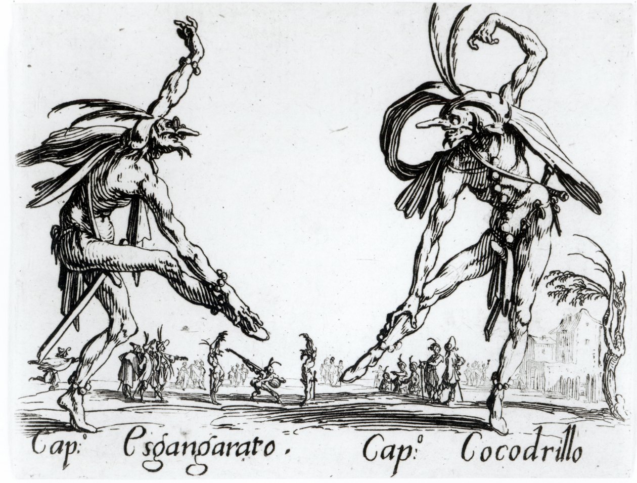 I Balli de Spessanei, oder Le Grande Chasse (Stich) von Jacques Callot