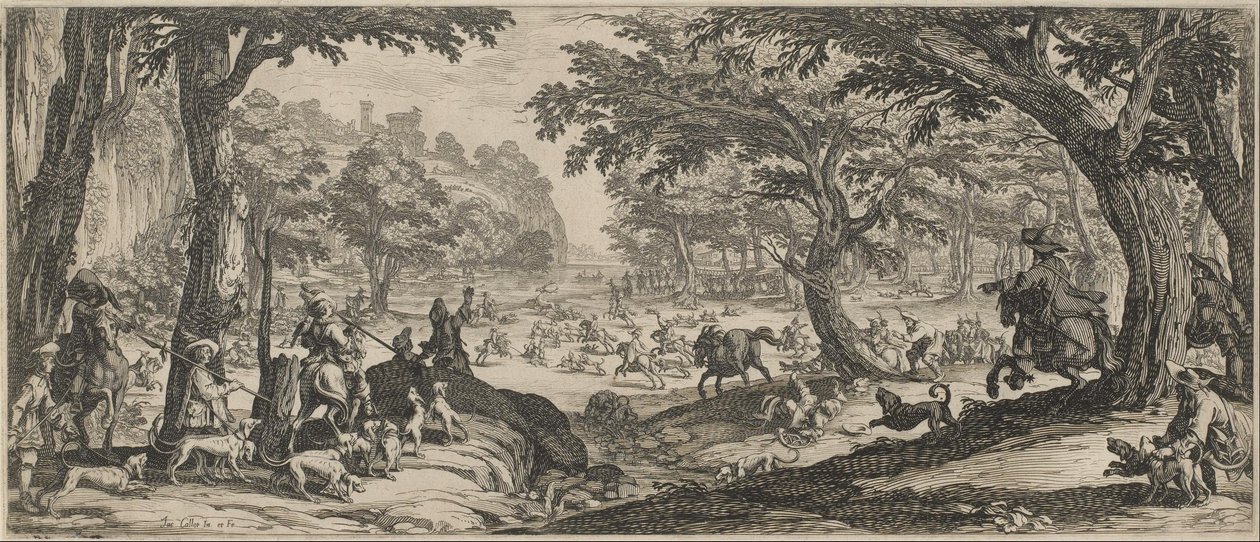 Die Hirschjagd von Jacques Callot