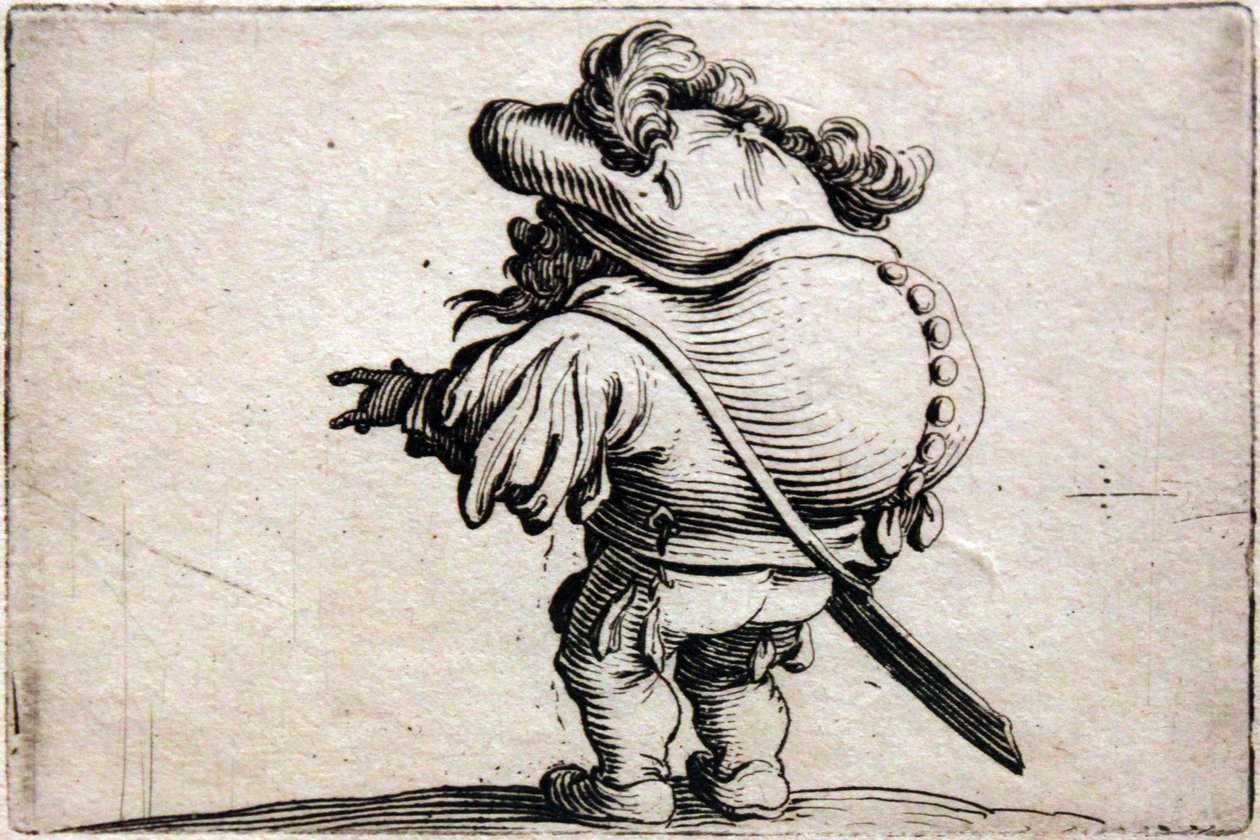 Verschiedene Gobbi-Figuren von Jacques Callot