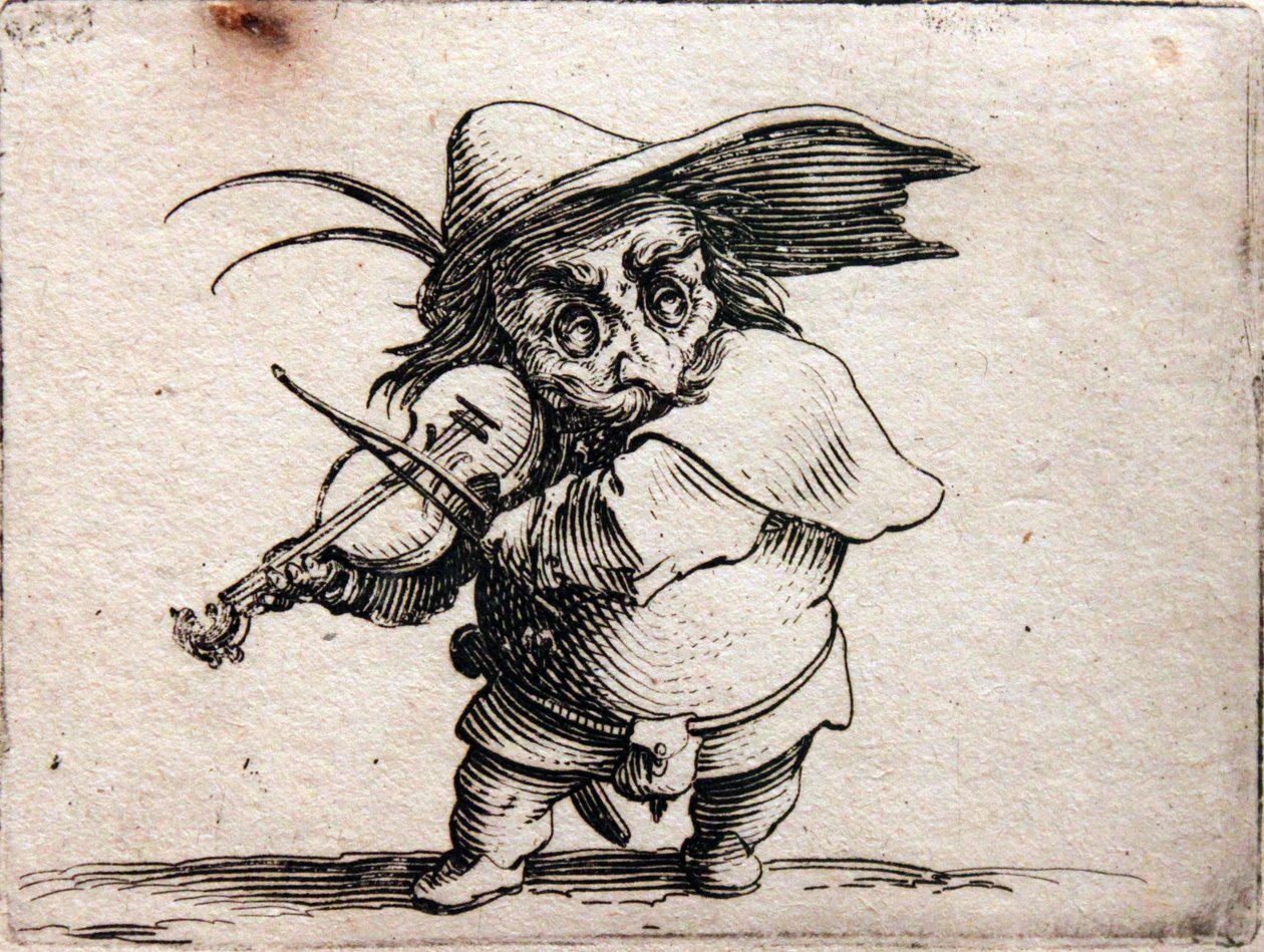 Verschiedene Gobbi-Figuren von Jacques Callot