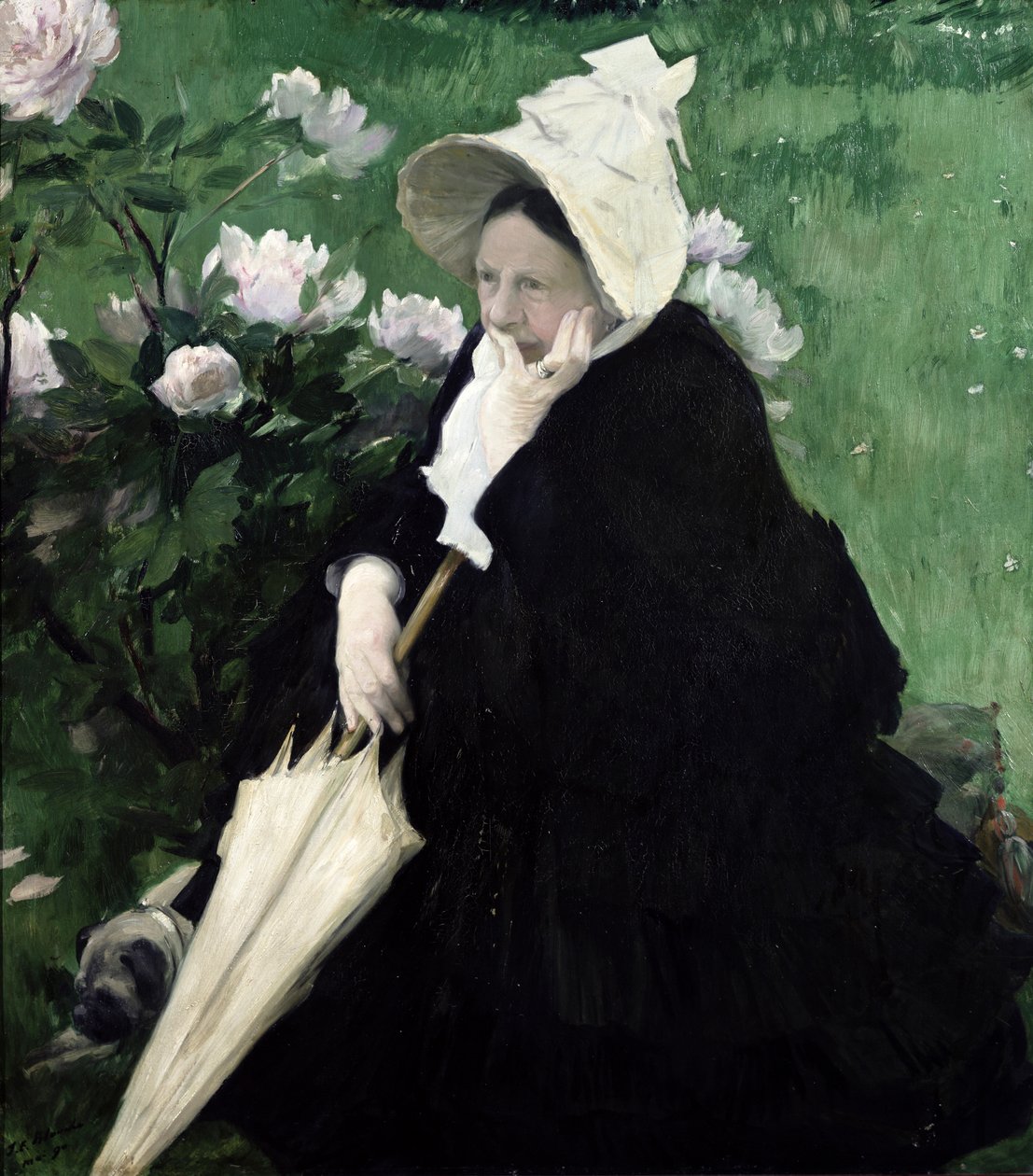 Porträt der Mutter des Künstlers, 1890 von Jacques Emile Blanche