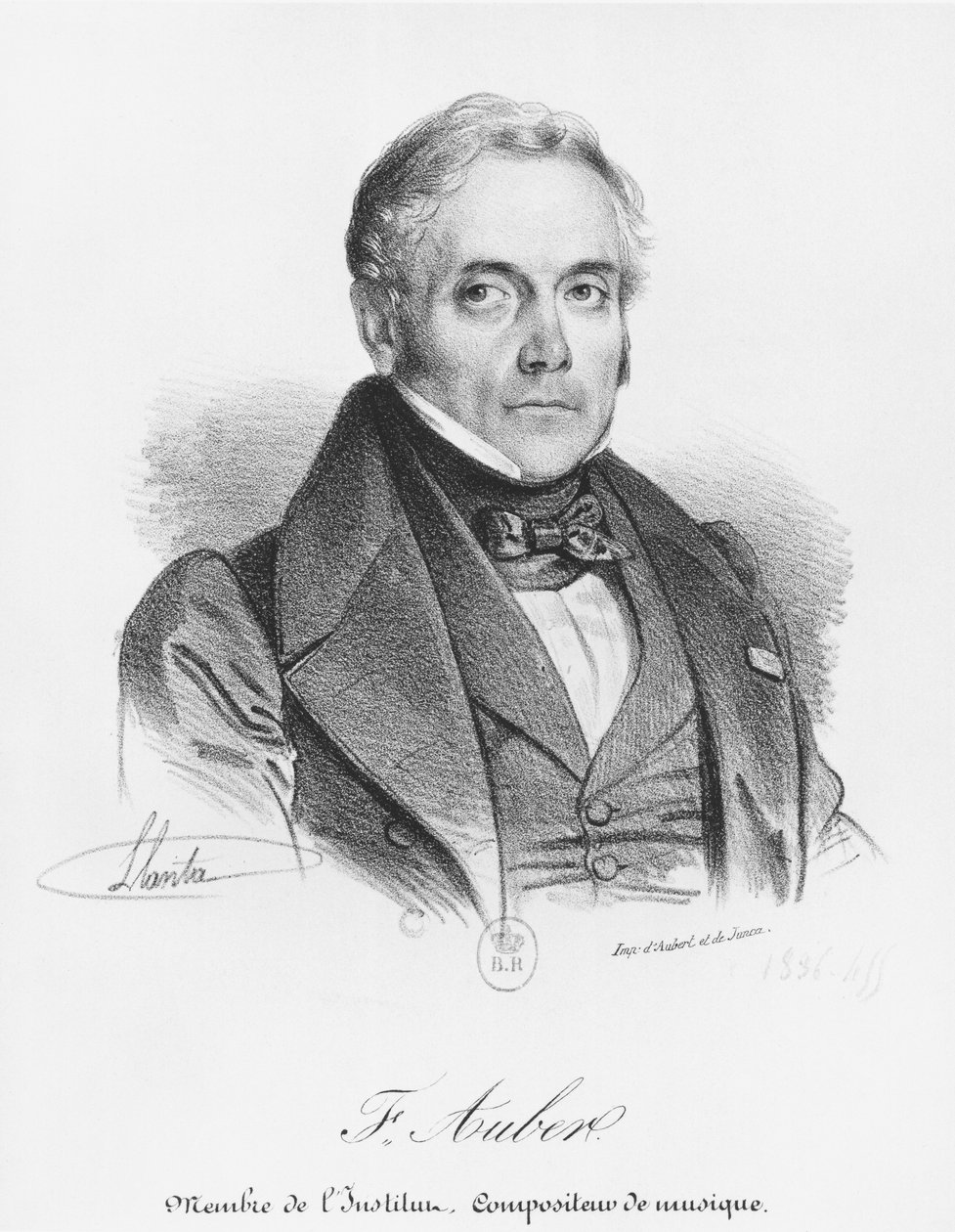 Esprit Auber (1782-1871) von Jacques Francois Gauderique Llanta