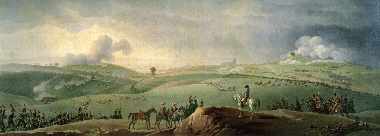 Napoleon I. (1769-1821) beobachtet die Schlacht von Austerlitz, 2. Dezember 1805 von Jacques Francois Joseph Swebach