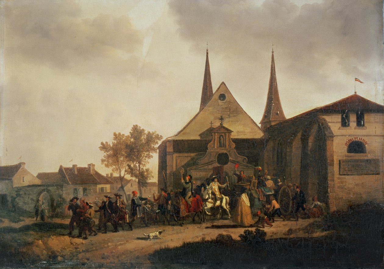 Plünderung einer Kirche während der Revolution von Jacques Francois Joseph Swebach
