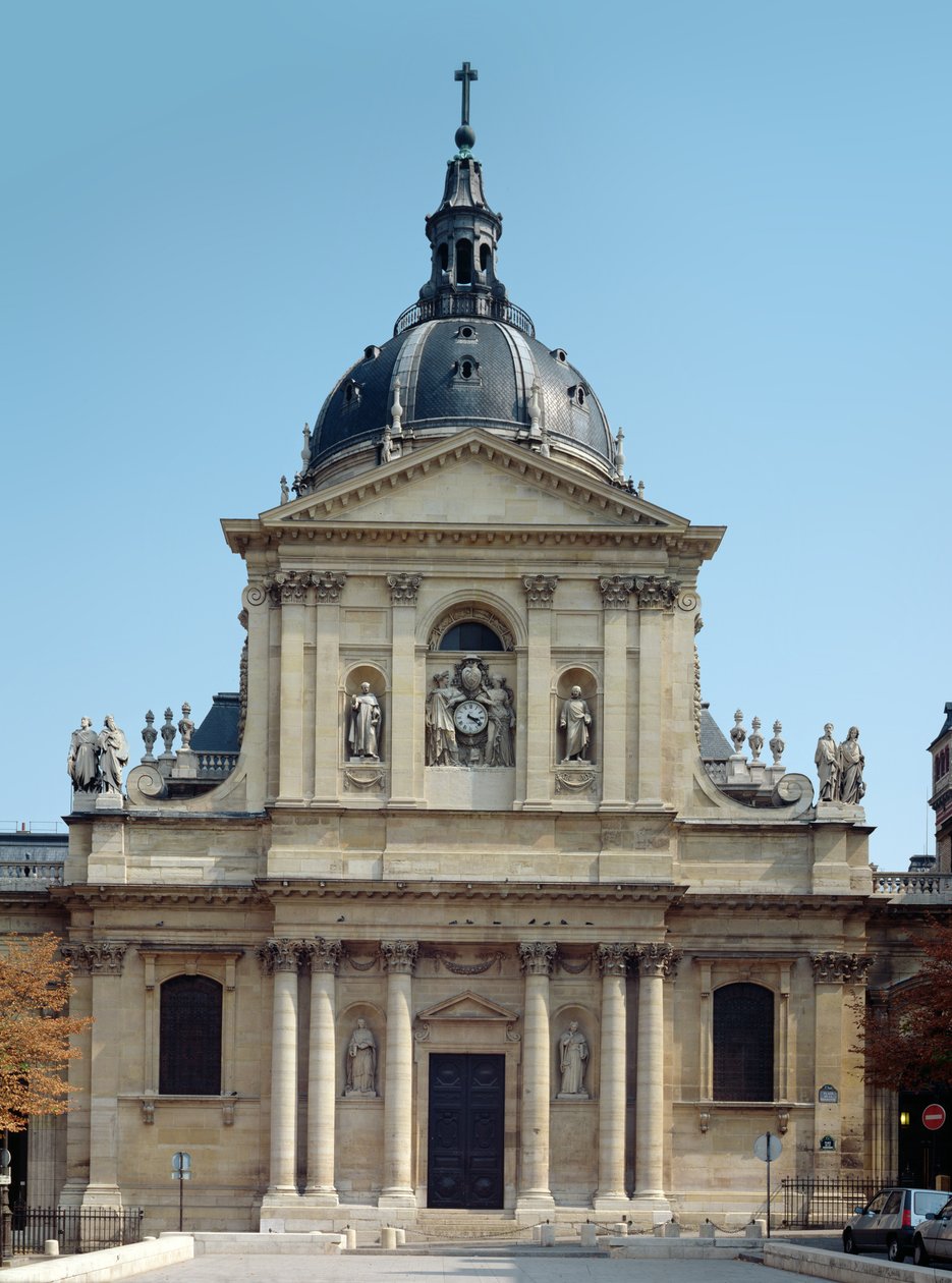 Ansicht der Fassade, gebaut 1635-42 von Jacques Lemercier