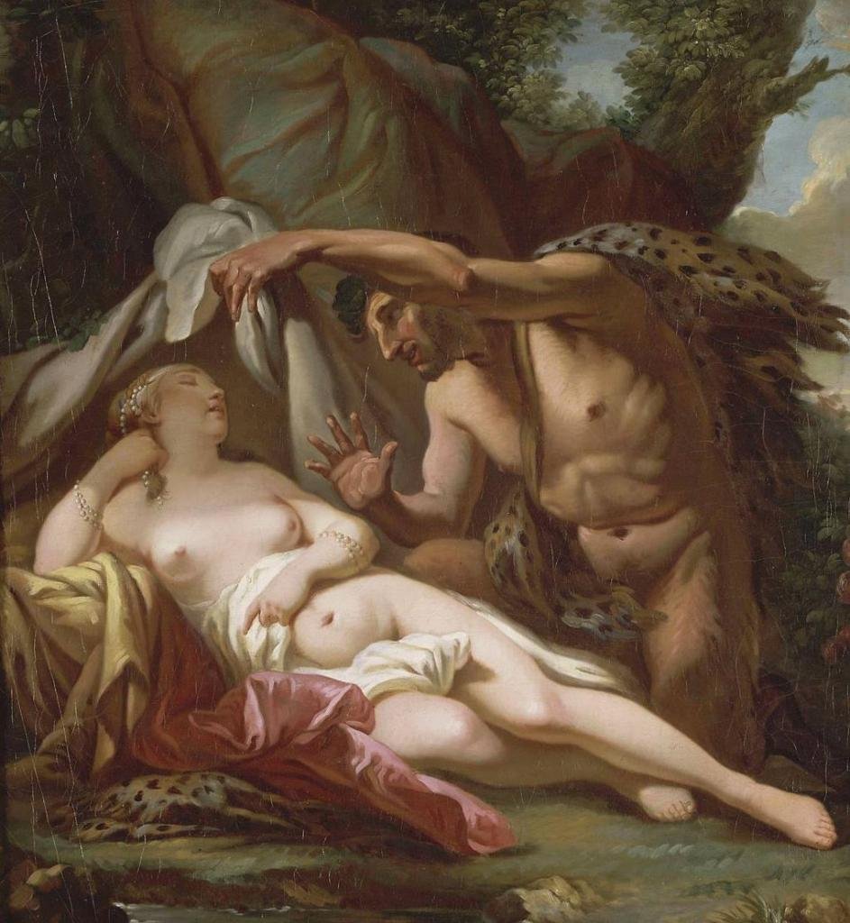 Jupiter und Antiope von Jacques Louis David