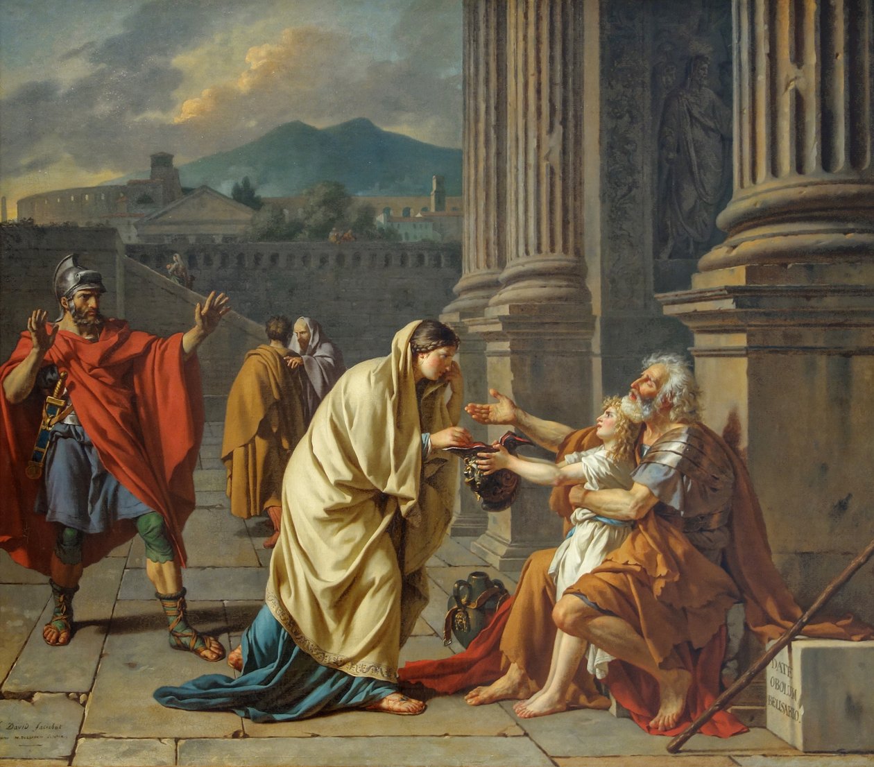 Belisarius erkannt im Louvre von Jacques Louis David
