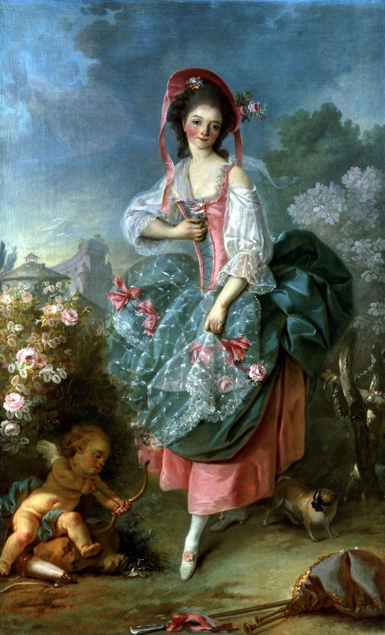 Porträt von Mademoiselle Guimard als Terpsichore, ca. 1799 von Jacques Louis David