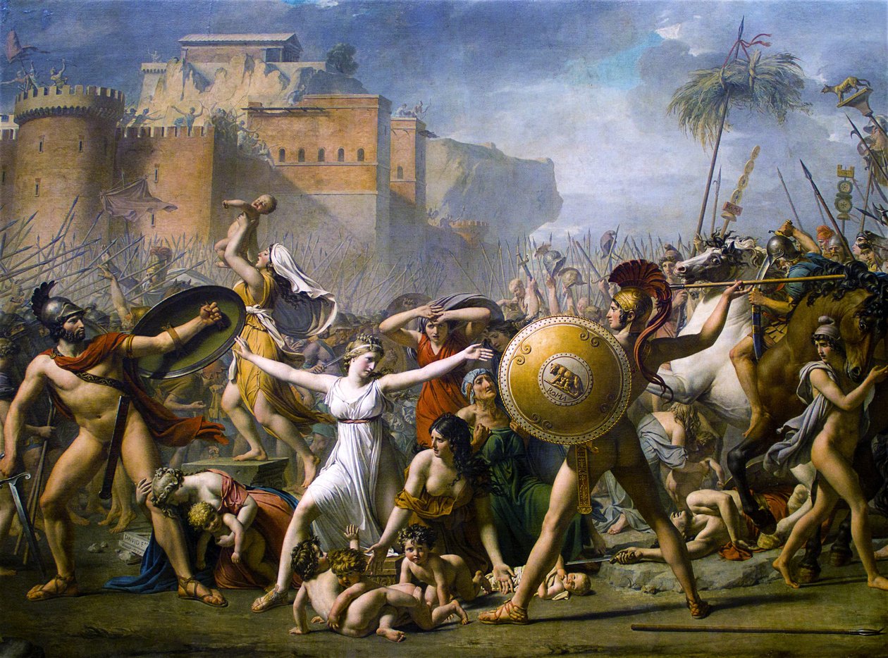 Die Intervention der Sabinerinnen von Jacques Louis David