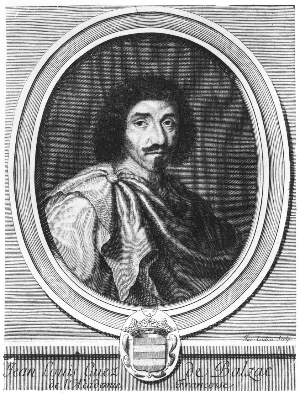 Jean Louis Guez de Balzac (1597-1654) von Jacques Lubin