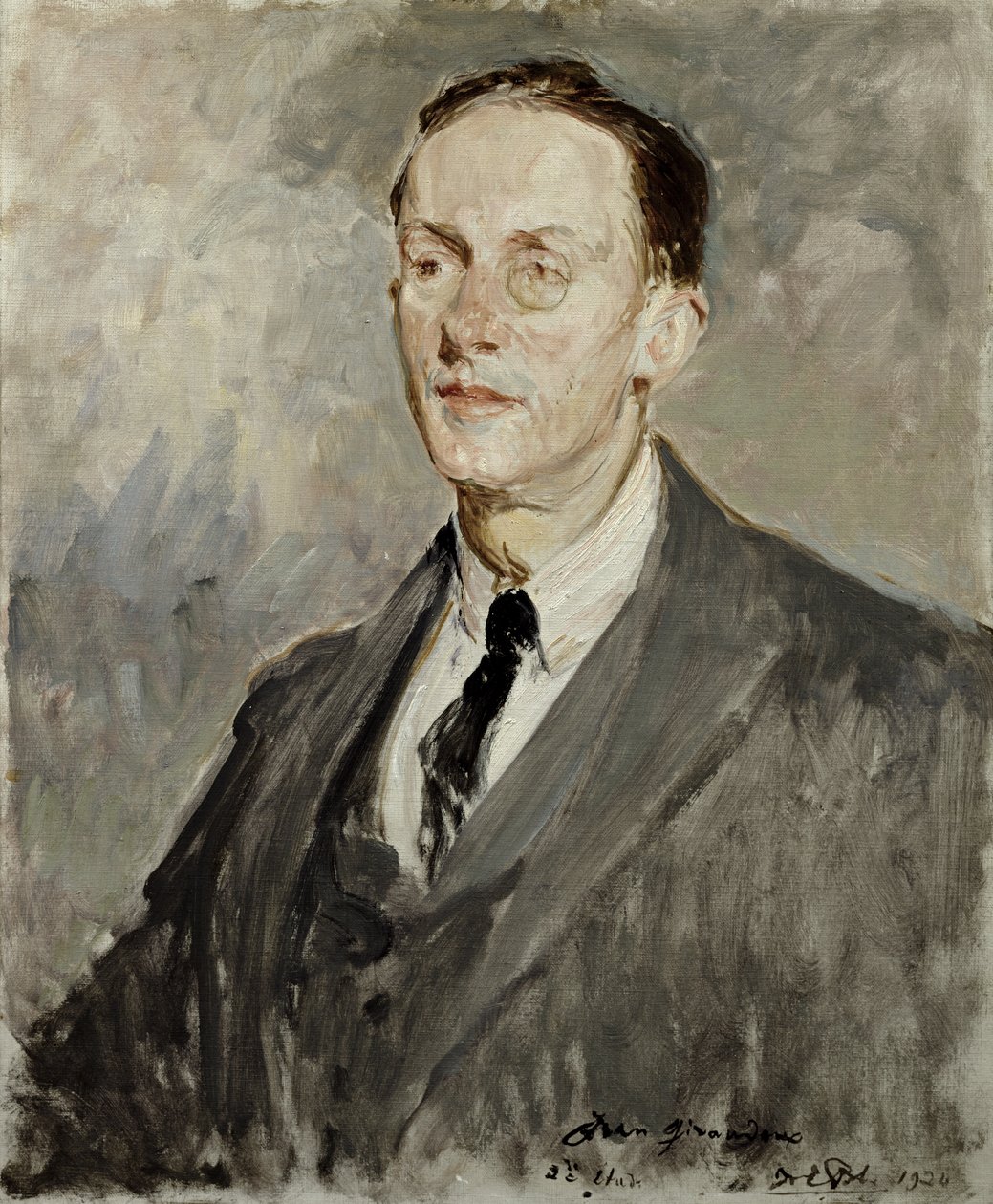 Porträt von Jean Giraudoux (1882-1944), 1924 von Jacques Emile Blanche