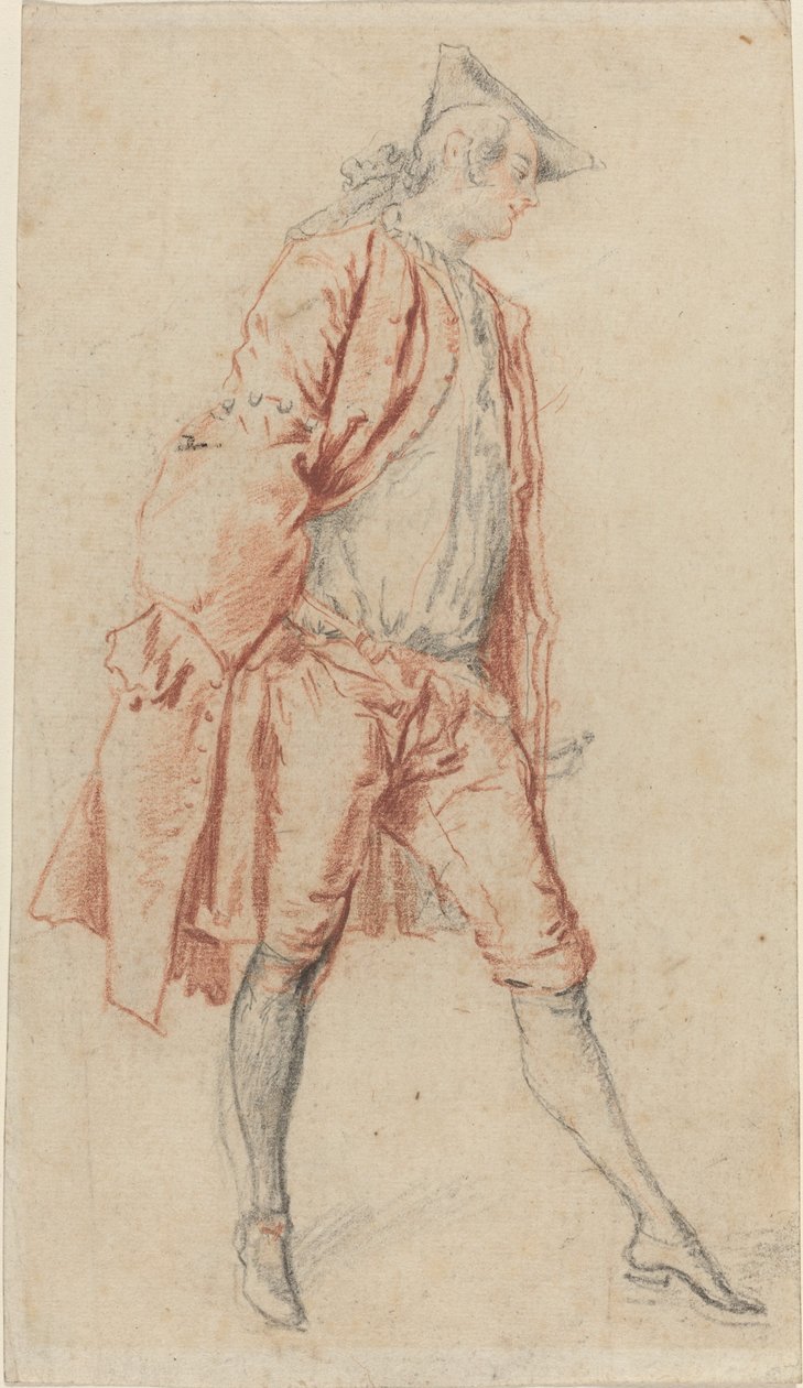 Ein französischer Gentleman stehend von Jacques André Portail