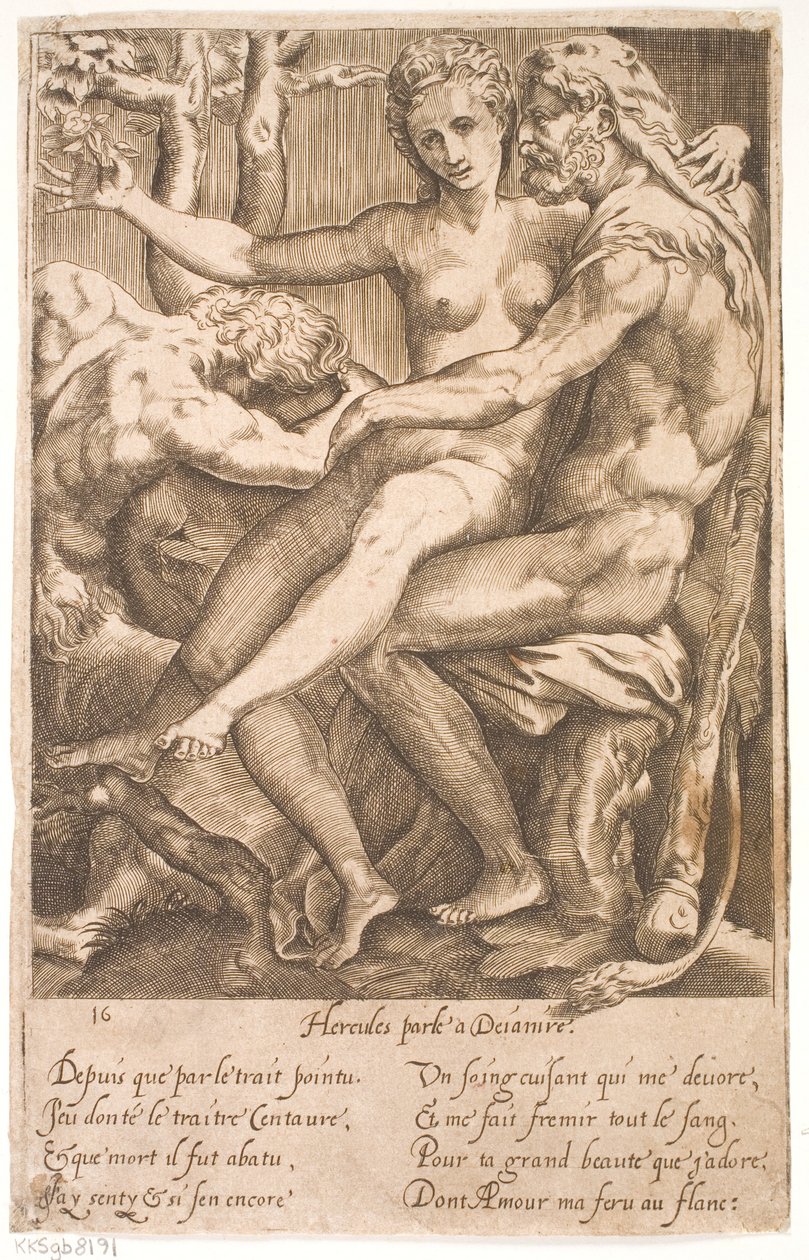 Herkules und Deianira von Jacques Androuet Ducerceau d.Æ.