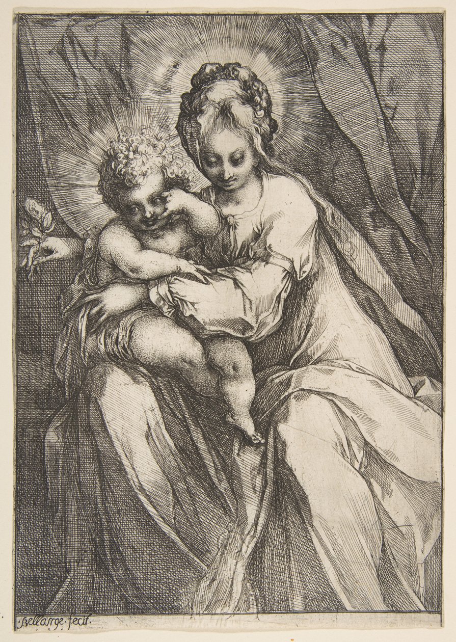 Madonna mit einer Rose von Jacques Bellange
