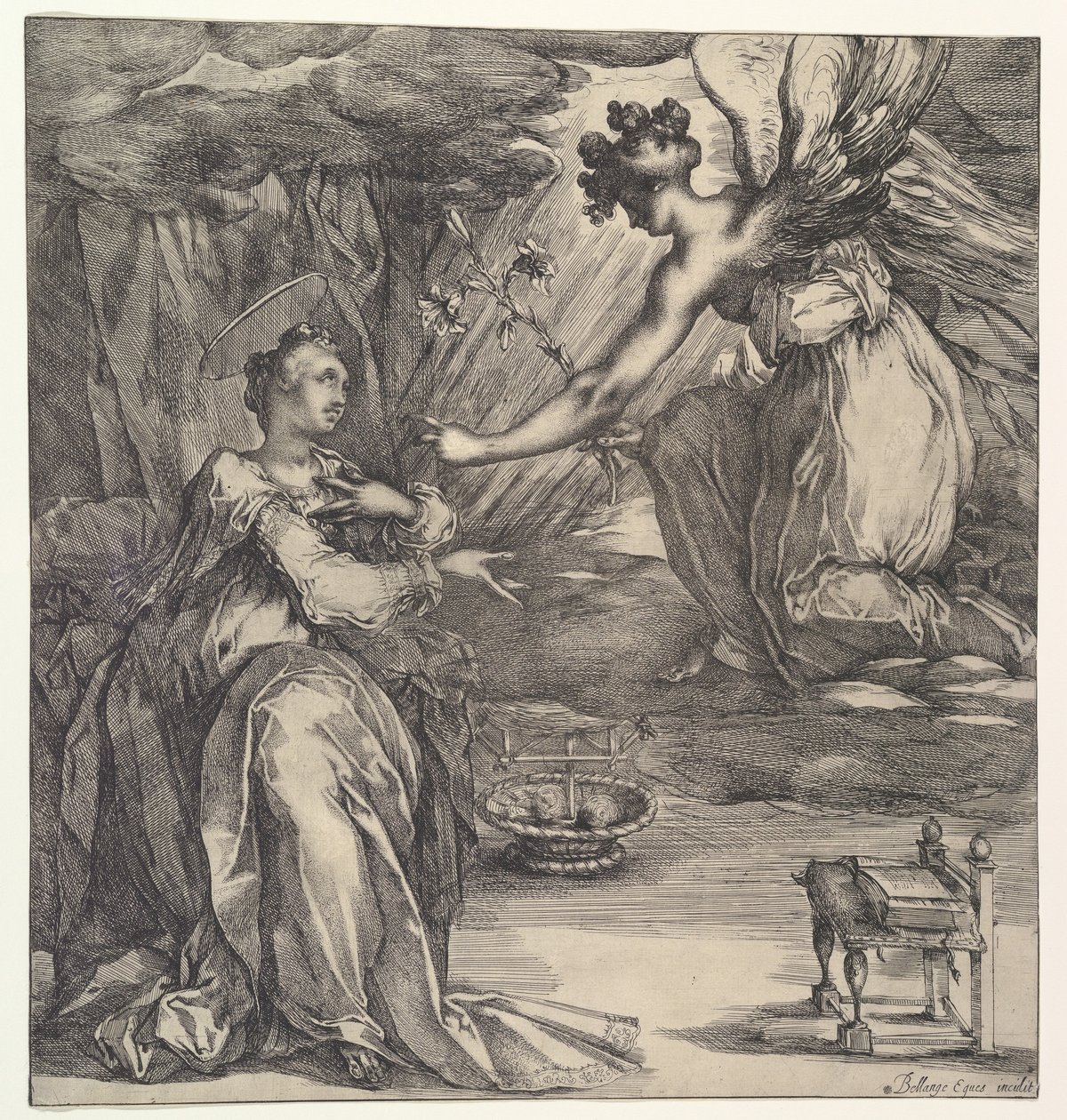 Die Verkündigung von Jacques Bellange