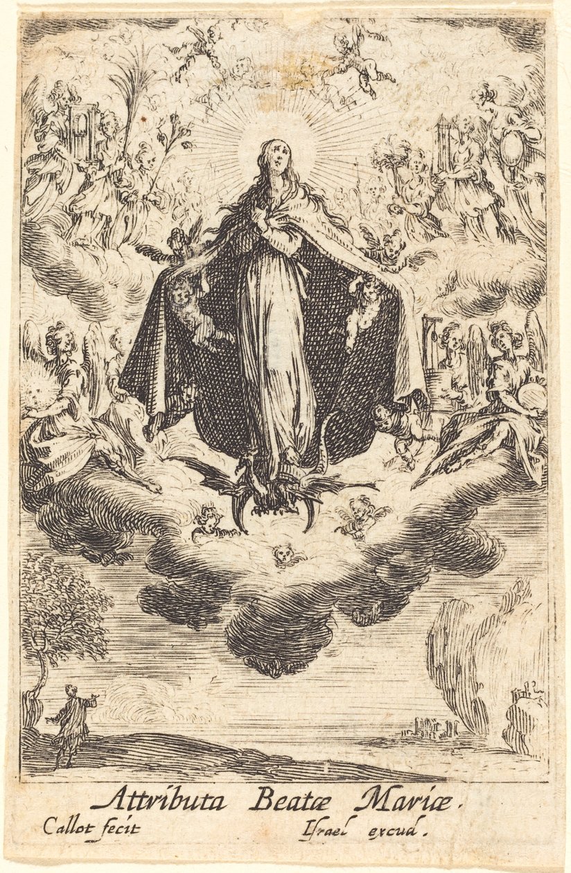 Attribute der Jungfrau von Jacques Callot