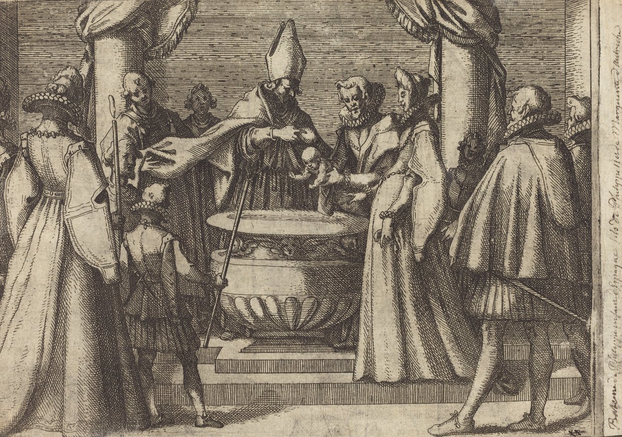 Taufe des Prinzen von Spanien [verso] von Jacques Callot