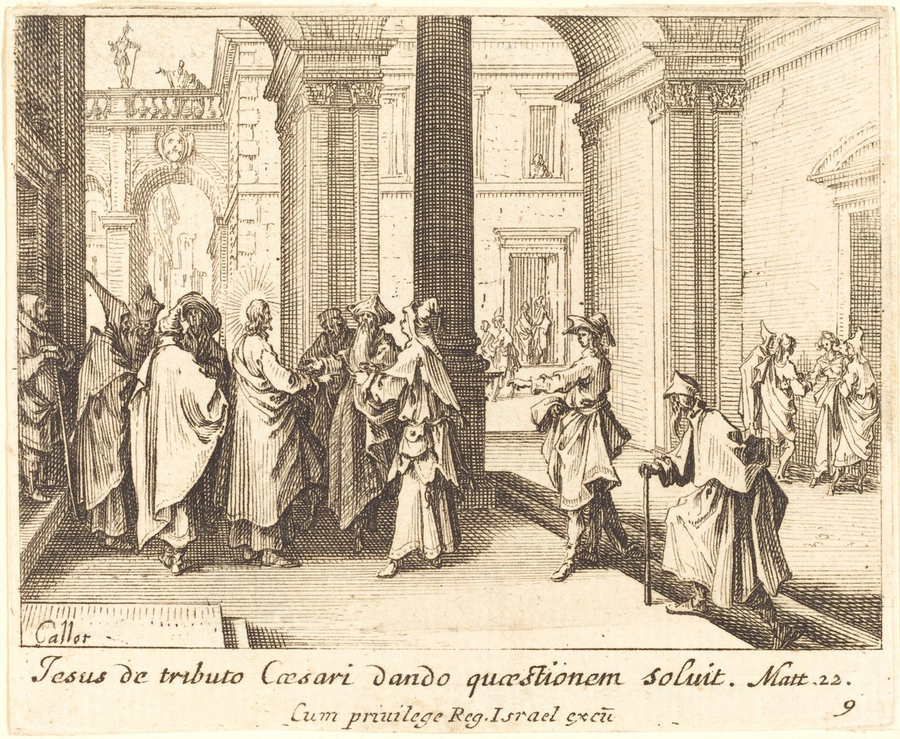 Cäsars Münze von Jacques Callot