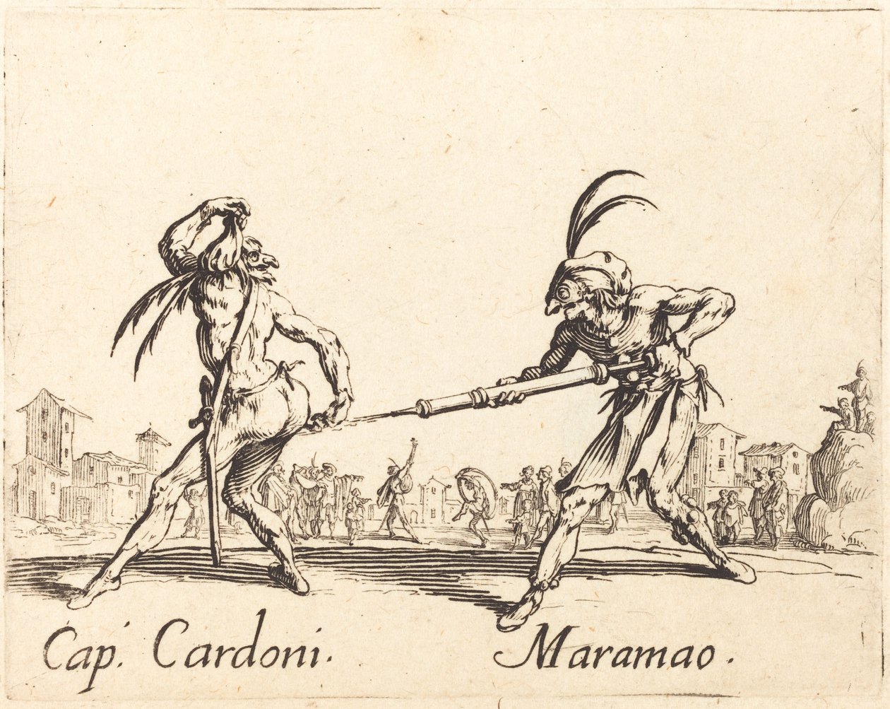 Kapitän Cardoni und Maramao von Jacques Callot