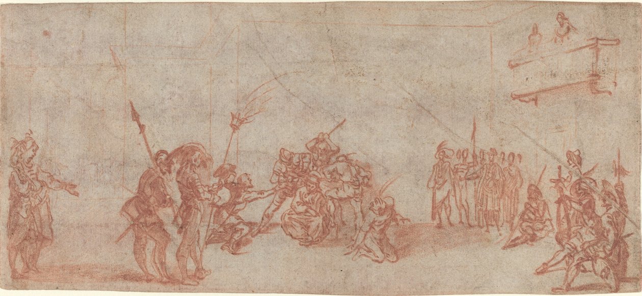 Christus mit Dornenkrone von Jacques Callot