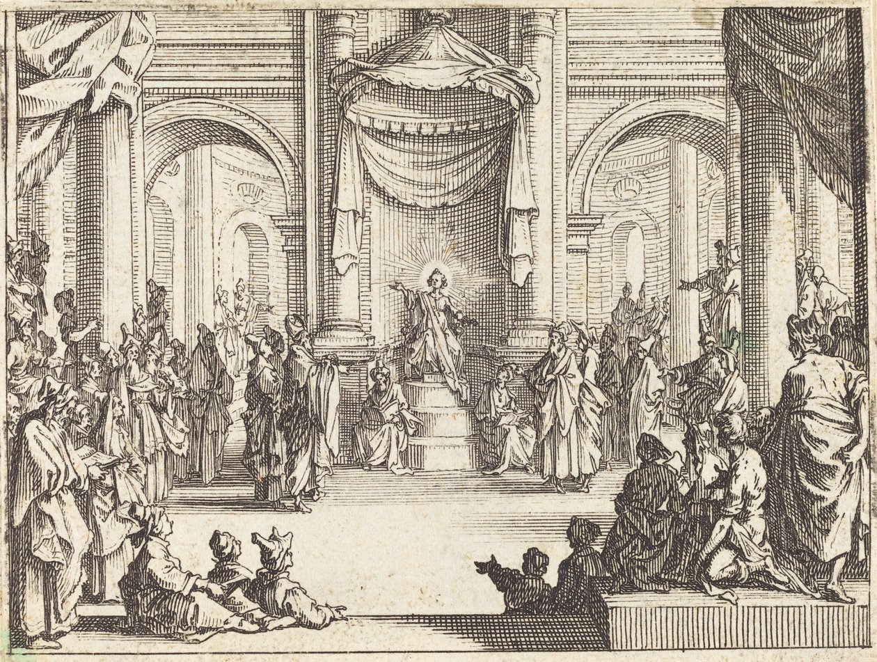 Christus im Gespräch mit den Ärzten von Jacques Callot