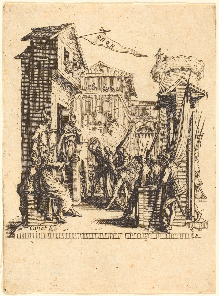 Christus vor Kaiphas von Jacques Callot