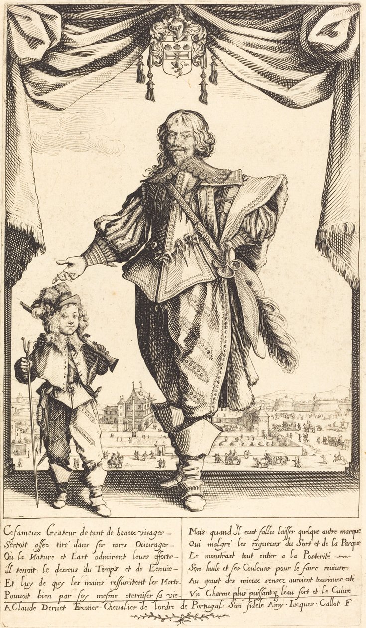 Claude Deruet und sein Sohn Jean von Jacques Callot