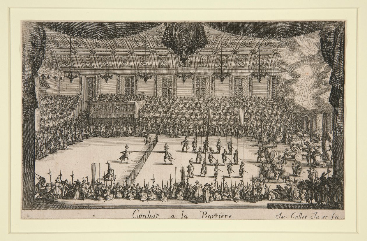 Kampf an der Barriere von Jacques Callot