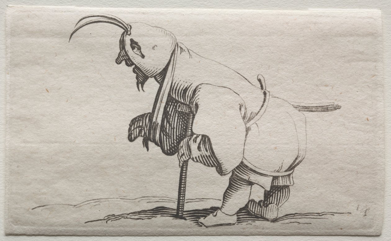 Krüppel mit Kapuze von Jacques Callot