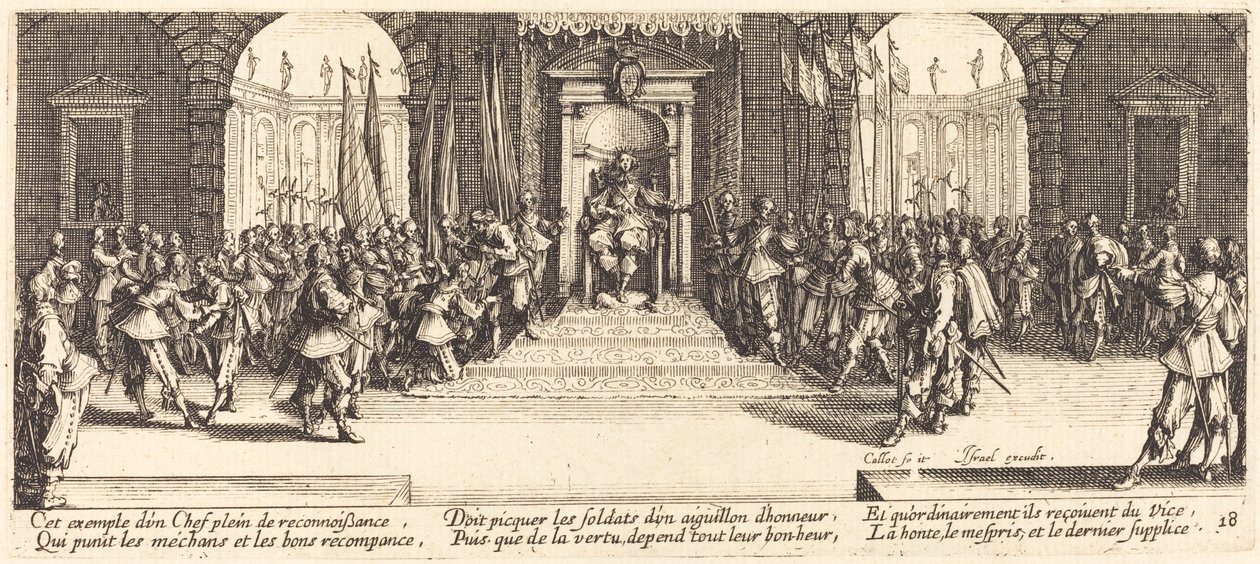 Verteilung der Belohnungen von Jacques Callot